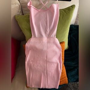 pink party mini dress